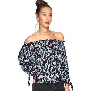 Free People Lexington Off The Shoulder Top size small